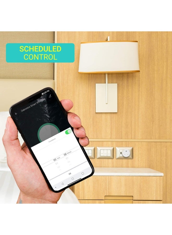 Zebronics ZEB-SP116, Smart Wi-Fi Plug Compatible with Google Assistant & Alexa, Supports Upto 16A and Comes with a Dedicated APP That Features Scheduled Control and Energy Monitoring. - Image 4